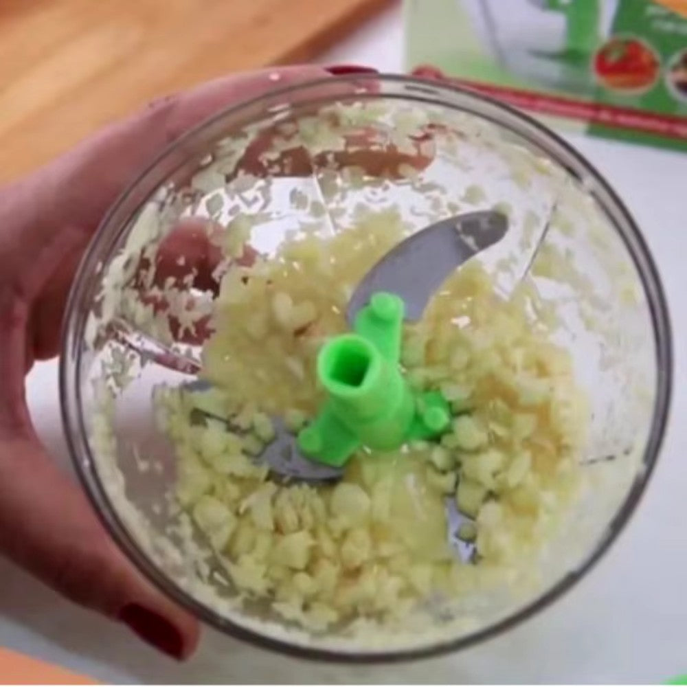 Triturador de Legumes Manual e Prático | Corte Rápido, Uniforme e Seguro